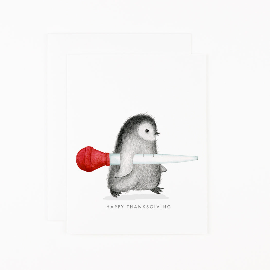 Penguin with Turkey Baster  