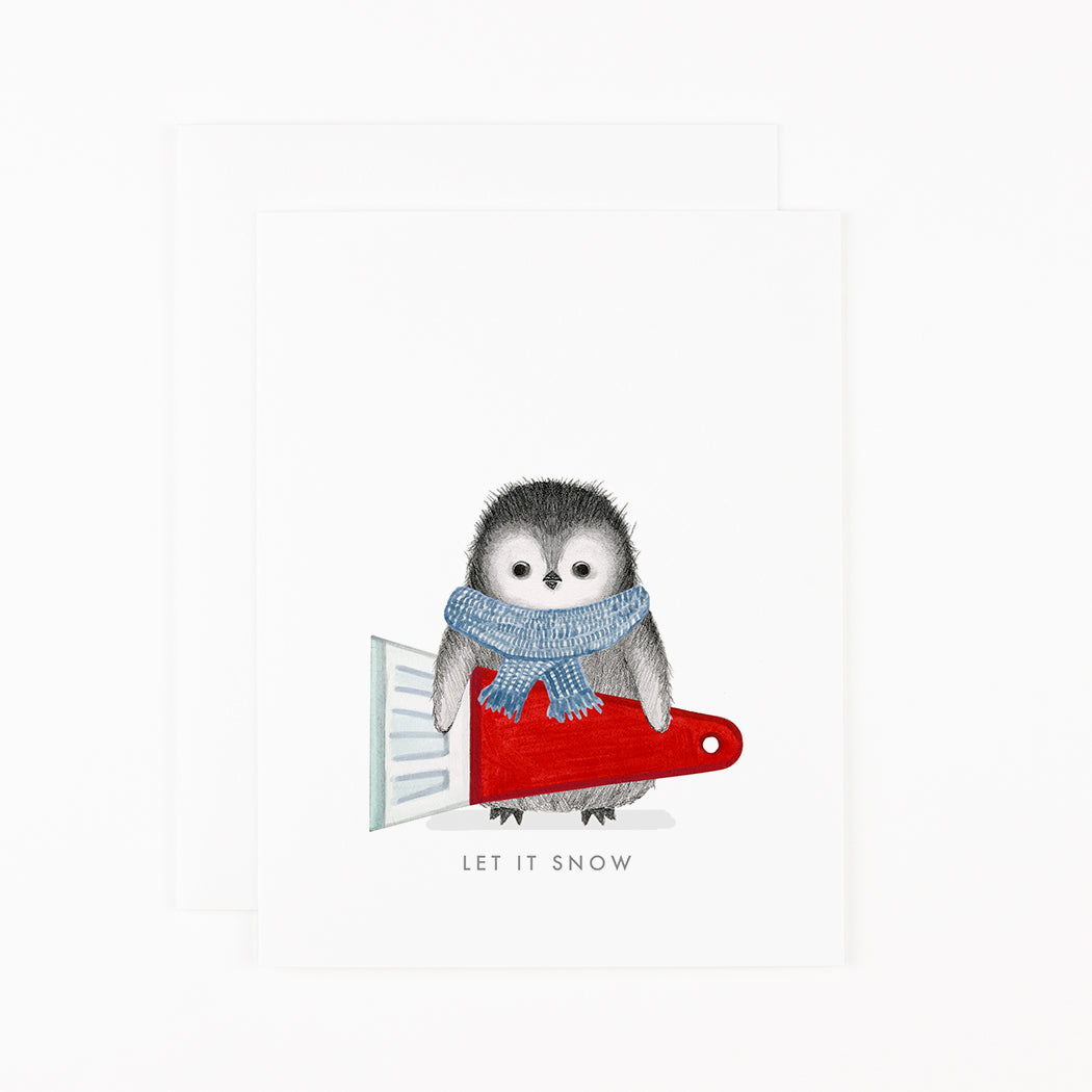 Penguin with Snow Scraper  
